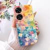 Für Huawei Nova 11i 11 Pro Nova 12 SE 11 SE Handyhülle Klar Weicher TPU Stoßfänger Abdeckung Cooles Cartoon Luxus Schmetterling Blume Funda