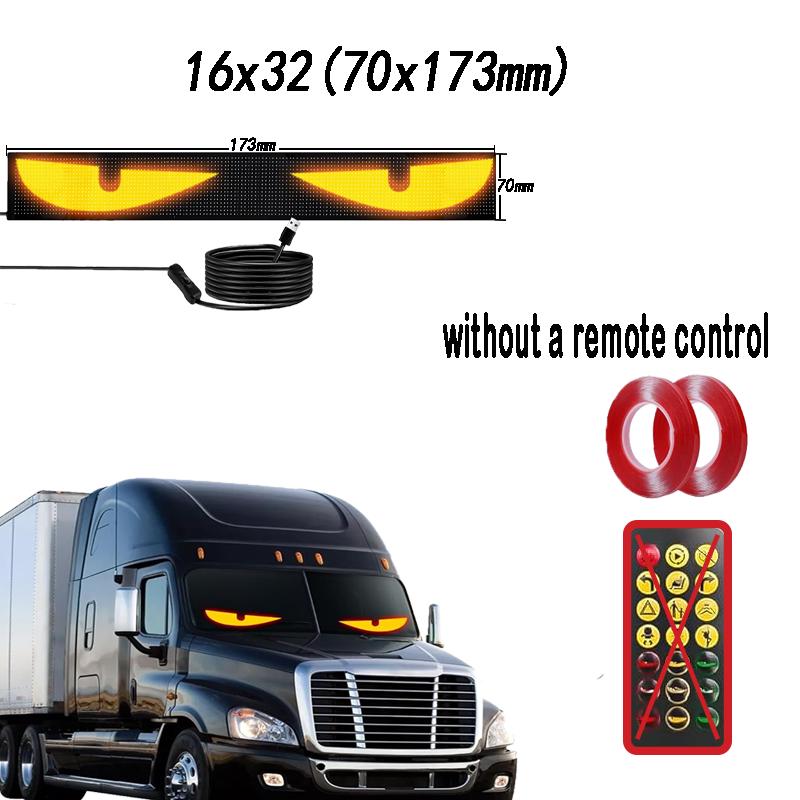 

LED Car Sign Bluetooth App DIY Control LED Sign Matrix Pixel Panel Scrolling Bright Led Eyes For Truck Signboard Flexible USB