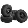 4Pcs Short Truck Y Shape Pattern Wheel Tyre Accessory for ZD Racing 1/10 RC Car Black