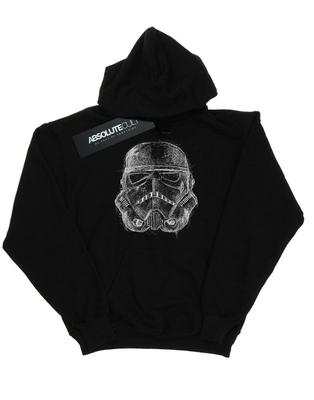 Mens Stormtrooper Scribble Helmet Hoodie