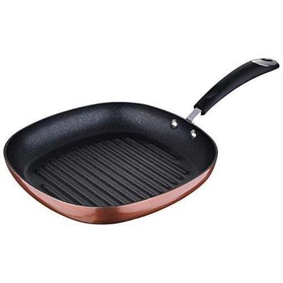 San Ignacio Q2373 Grill Pan, Aluminum, Copper, 28 Cm, Die-Cast, 28 Cm Q2373