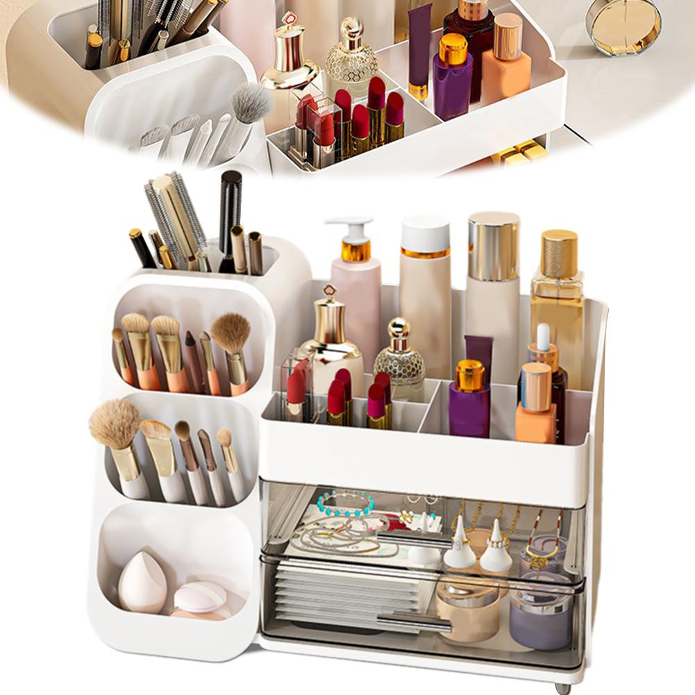 Cosmetic Storage Box Bathroom Big Capacity Waterproof Jewelry Makeup Organizer Home Skin Care Lipstick Make Up Storage Drawer