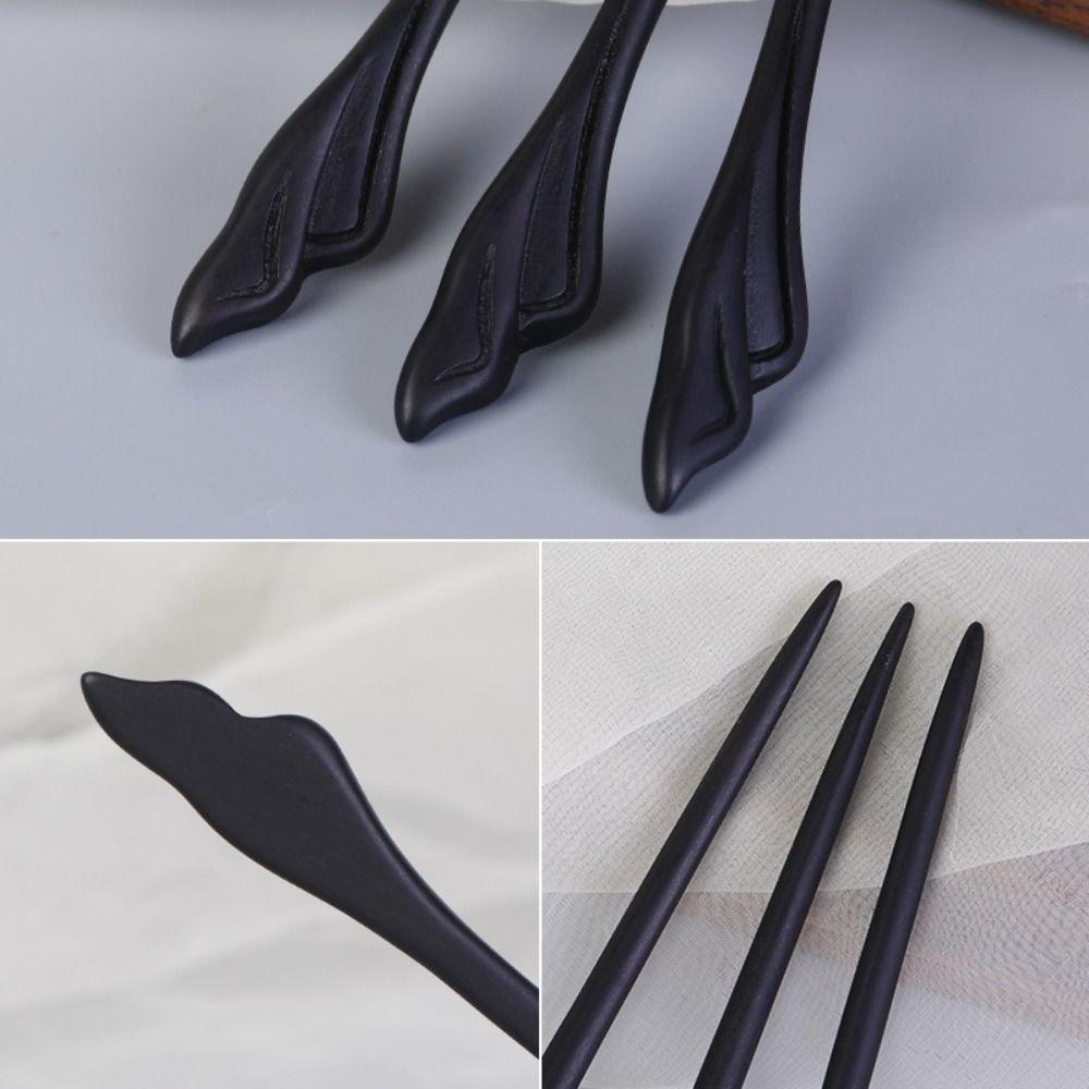 Ancient Style Chinese Style Hairpin Wooden Hanfu Headwear Hairstyle Design Tool