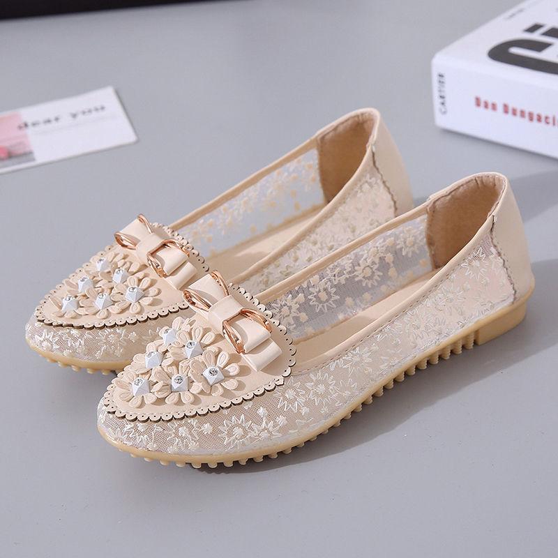 Woman Footwear Diamond Summer Slip on Flat Shoes for Women with Bow Casual Y2k Fashion Offer Designer Luxury Trends 2025 Sale 39