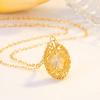 S925 pure silver dreamy woven mesh necklace women's sunflower woven pendant fashionable temperament multifunctional collarbone chain jewelry gift