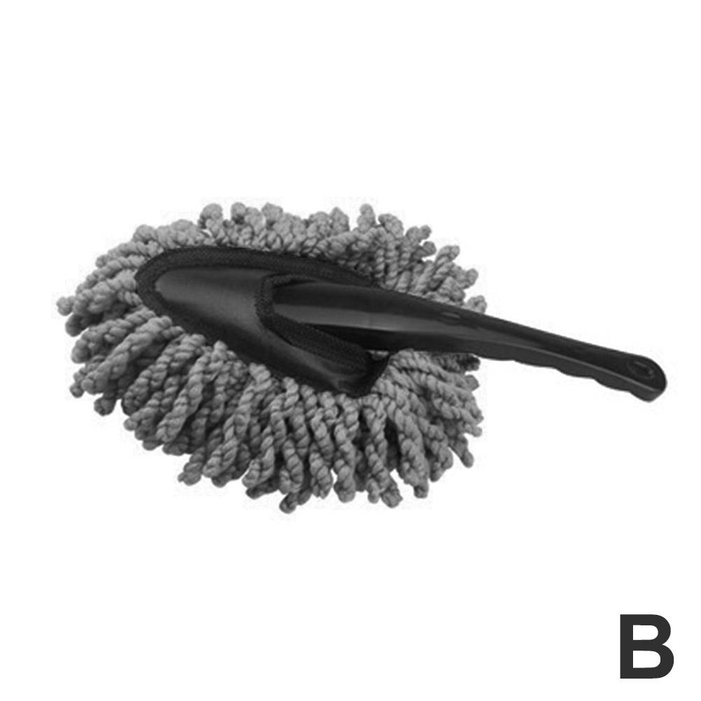 

Автомобильная пылевая щетка Многофункциональная щетка для очистки автомобильной пыли из микрофибры Швабра для пыли Автомобильная пылевая щетка Уход за автомобилем Щетка для чистки автомобиля серый