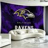 Baltimore Ravens Wall Tapestry Aesthetic Wall Hanging Printed Fabric Blanket Decorative Tapestries for Bedroom Living Room Home Decor