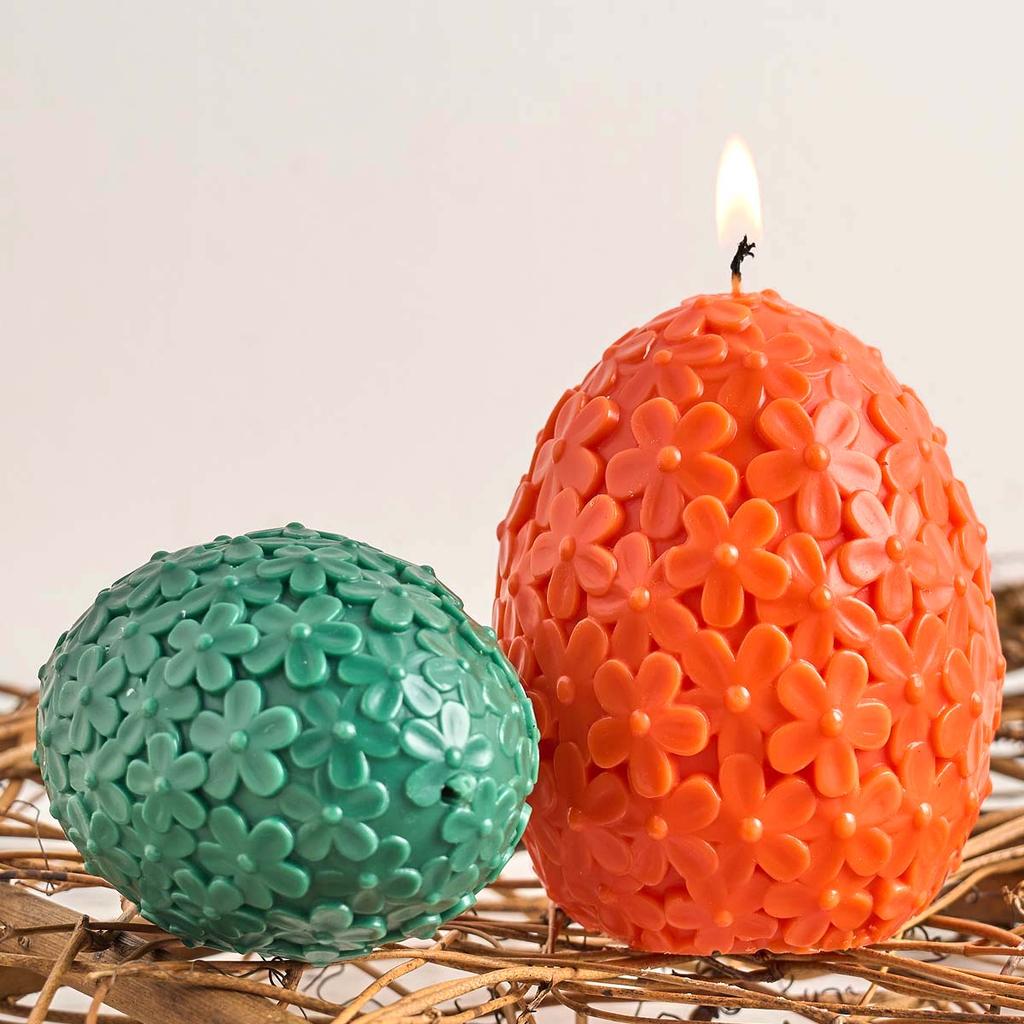 Catharanthus Ball Silicone Candle Mold DIY Easter Carving Flower Egg Craft Making Soap Plaster Resin Casting Molds Home Decor