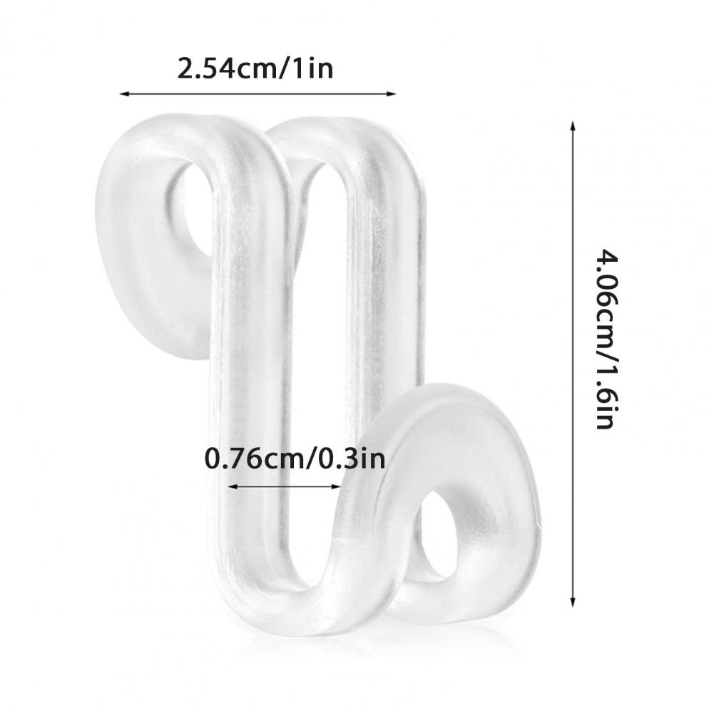 30/60Pcs Garment Hook Multi-Layer Hanger Connectors Heavy Duty Universal Stackable Closet Organizer Hooks