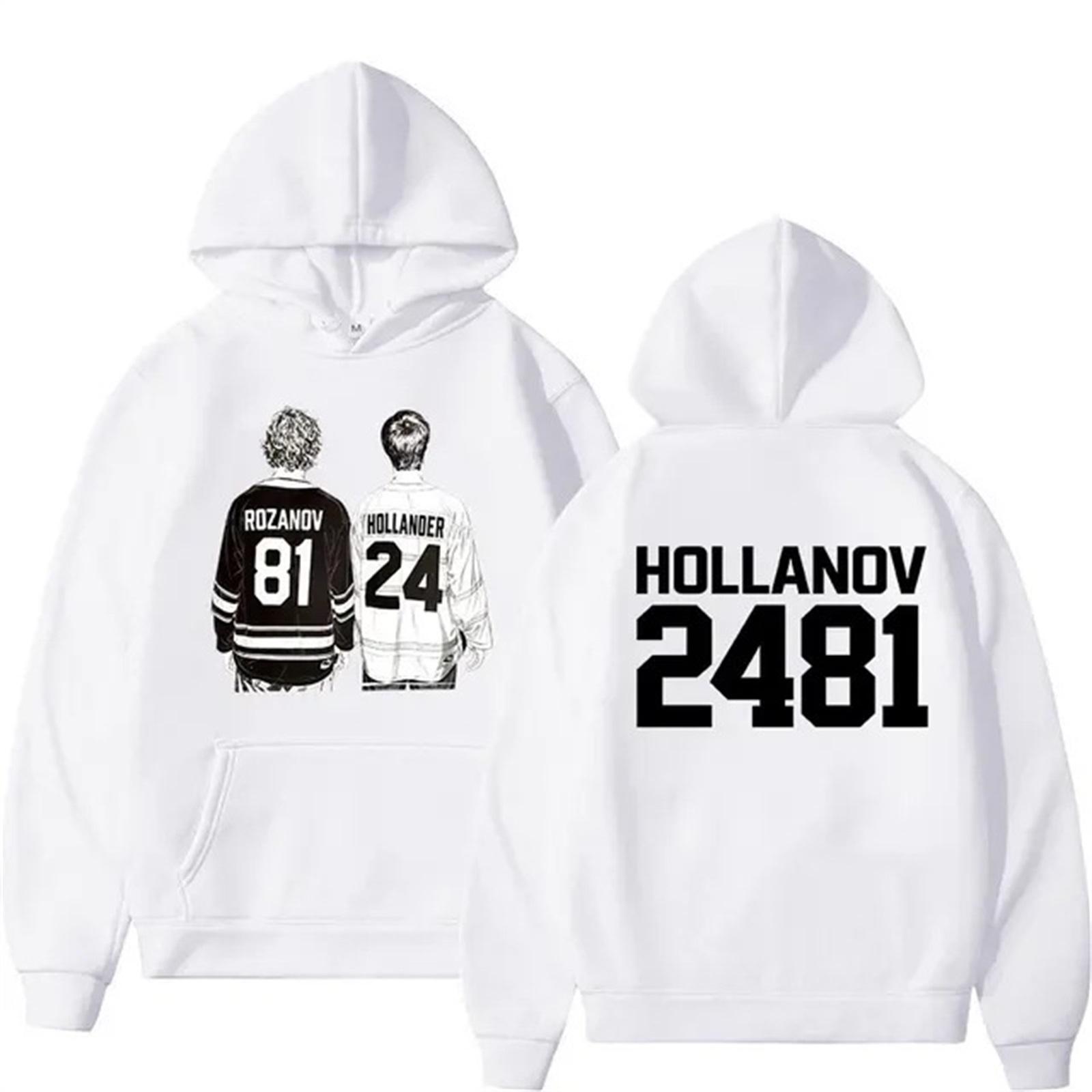 Hooded Printed Long Sleeved Sweatshirt Loose Sweatshirt Sweatshirt M белый