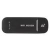 4G WiFi Router Black Up To 10 Users Stable Easy Connection USB Plug and Play 4G LTE Router for Hotspot Micro SIM Card