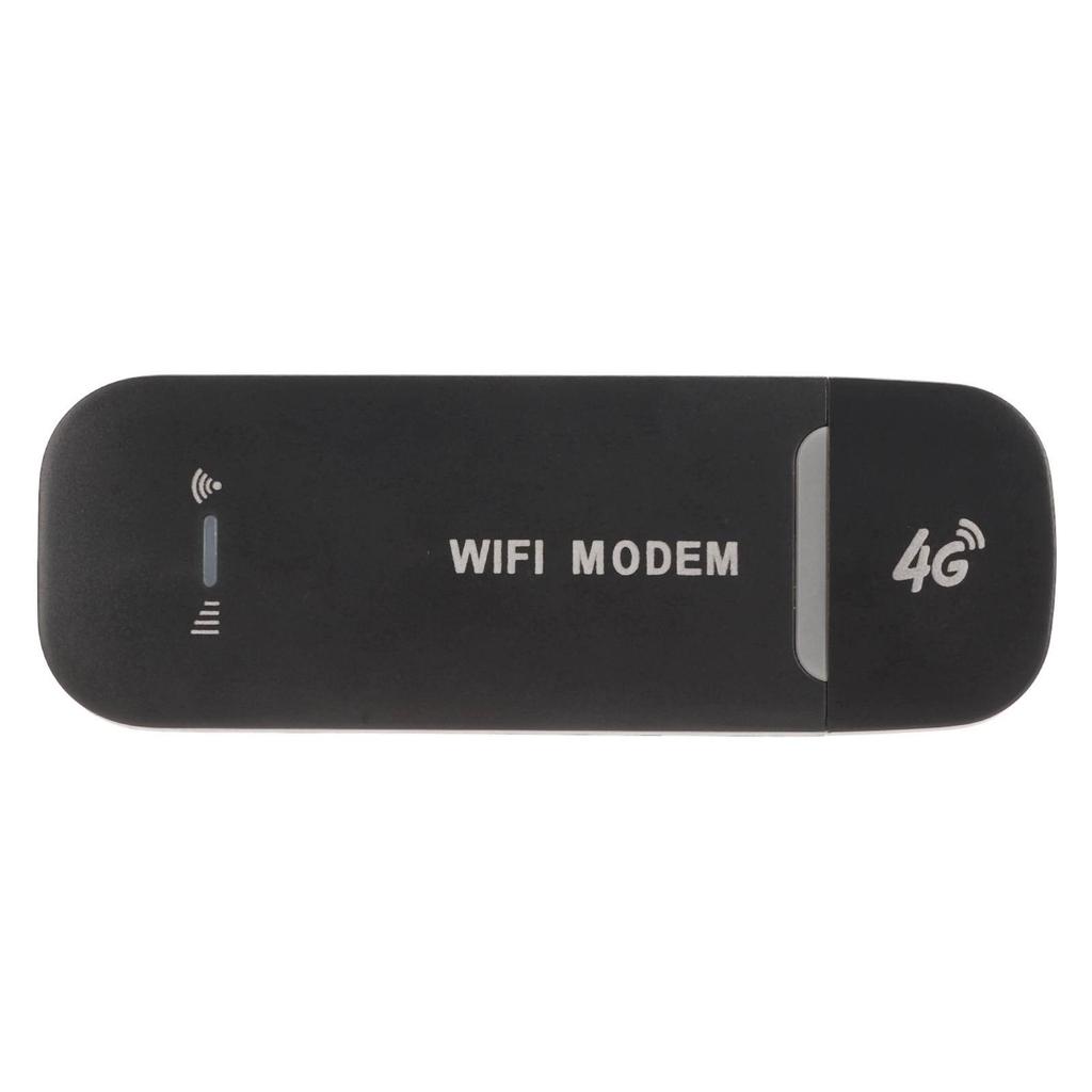 4G WiFi Router Black Up To 10 Users Stable Easy Connection USB Plug and Play 4G LTE Router for Hotspot Micro SIM Card