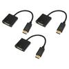 3PCS 1080P DP To DVI Adapter Cable Unidirectional DP Conversion Cable  Office Workers