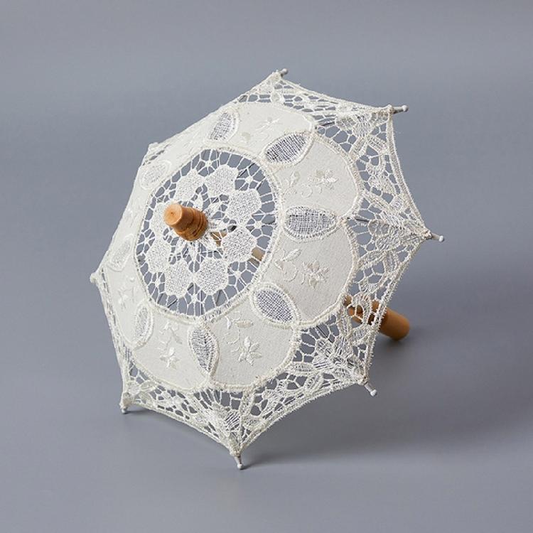 Lace Parasol Elegant Lace Umbrella for Outdoor Party Photo Props Decorative Parasol Lacework Umbrella for Garden