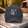 Vintage Washed Tiger Head Print Baseball Cap  Adjustable for Weddings Parties Festivals Bachelor Parties Cycling Camping