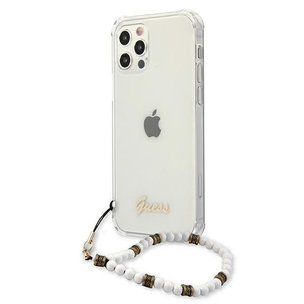 Guess Guhcp12Mkpswh Iphone 12/12 Pro 6,1 Transparent Hardcase White Pearl