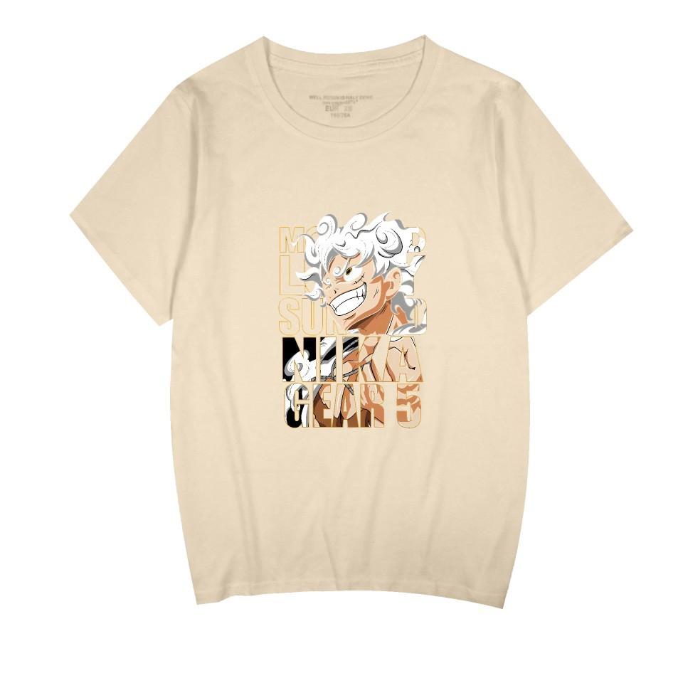 ONE PIECE Anime Clothing Trendy Tees Loose Casual Crewneck Tops for Women Men Short Sleeve T Shirts