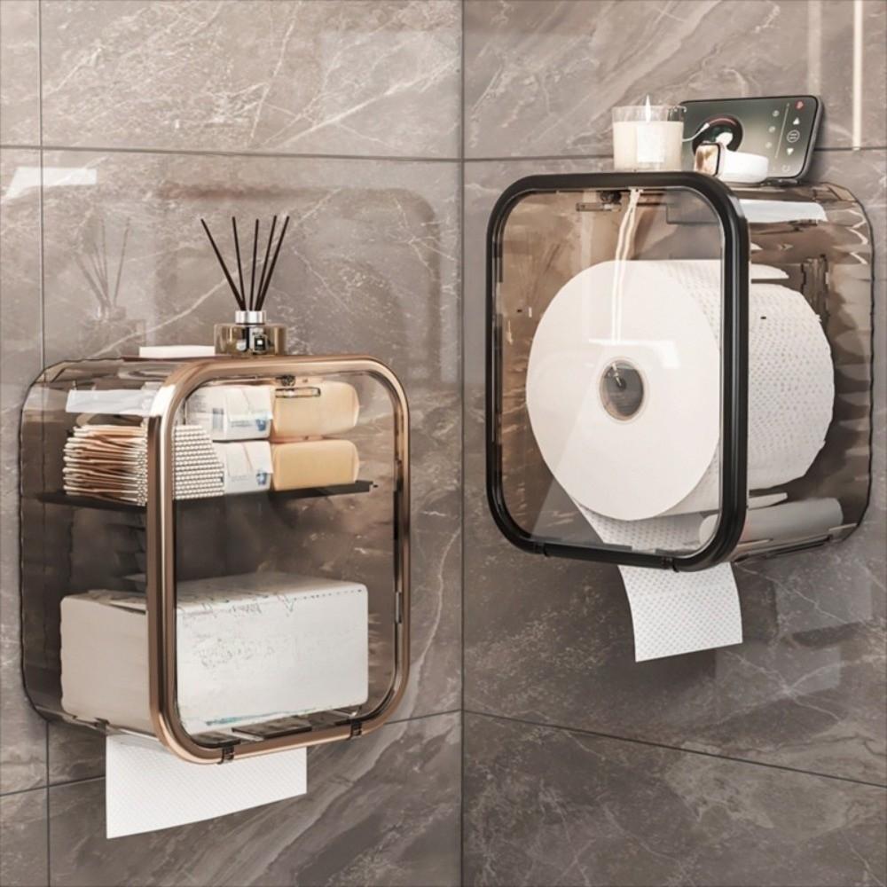 Magnetic 3 in1 Toilet Tissue Box Waterproof Toilet Paper Roll Holder  Kitchen