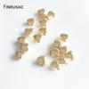 14K Gold Plated 6mm Heart Beads Spacer Beads Handmade Bracelet Accessories DIY Beaded Material