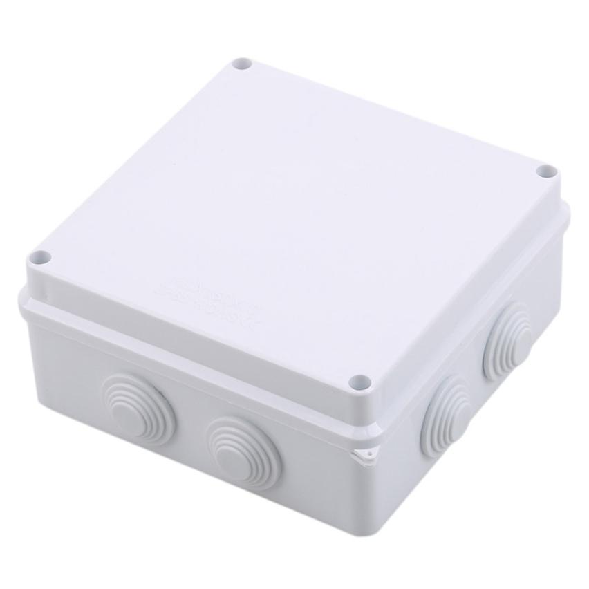 Boîte de jonction étanche ABS Blanche Extérieure 1 Pièce Boîte Universelle Scellée pour Projet Électrique