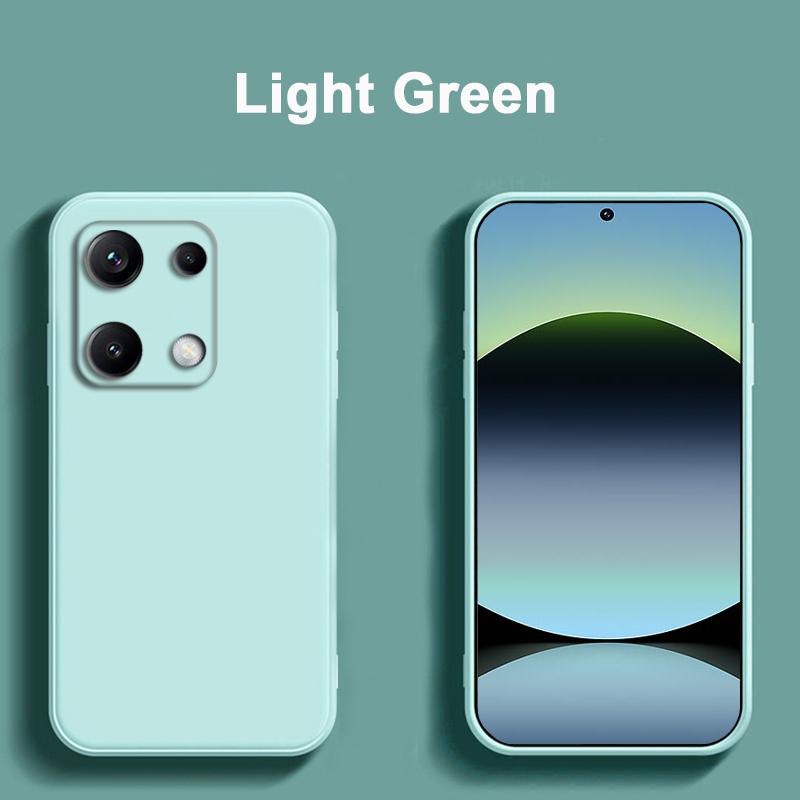 Liquid Silicone Phone Case For Xiaomi Redmi Note 14S Case For Redmi Note 13 Pro 4G Shockproof Funda Cover For Poco M6 Pro