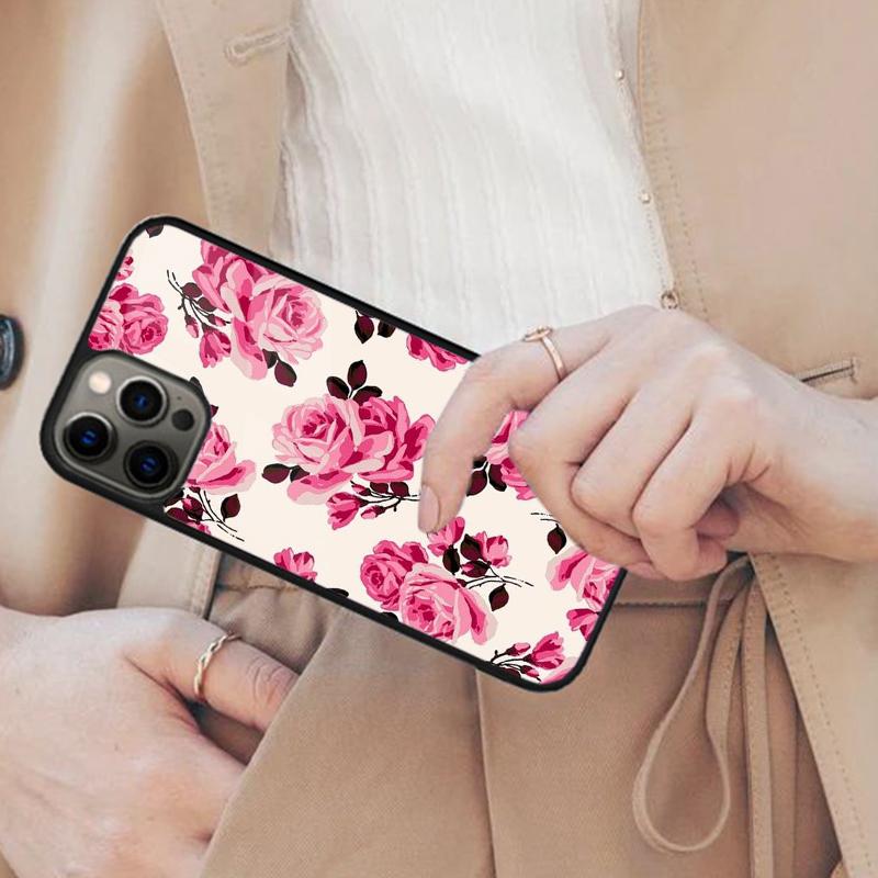 

Floral Pattern Flower Magnetic Phone Case For APPLE iPhone 17 Air 16 14 13 12 Pro Max 15 Plus Wireless Charge With MagSafe Cover iPhone 13mini