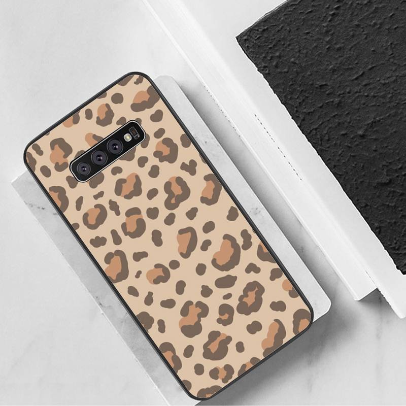 Pouzdro na telefon s leopardím potiskem pro Samsung Galaxy S7 Edge Plus S9 S20Plus S20ULTRA S10lite S225G S10