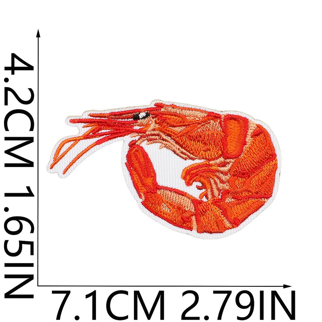 Star Watermelon Embroidery Cloth Sticker Football Patch Sticker Clothes Decoration Basketball Mushroom Shrimp Computer Embroidery Chapter Sticker
