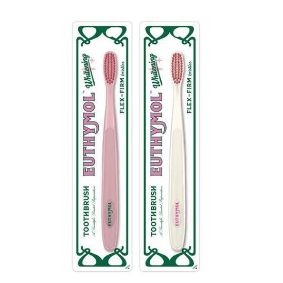 EUTHYMOL Whitening Toothbrush 1 Pack (Pink/White)