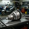 Scooter Starter Clutch Drive Component Metal Gear Part Clutch Part Repair for 50cc Engine Electric Start Replacement