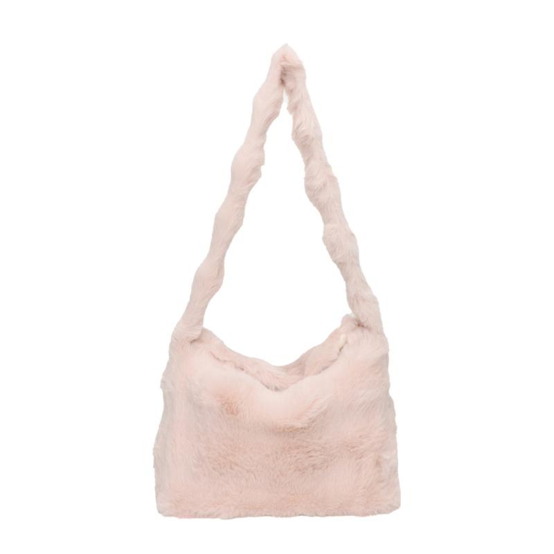 

Осень и зима Сумка Мао Мао женская новая модная большая вместимость тай-дай плюшевая сумка-тоут на плечо сумка-мессенджер розовый