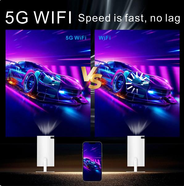 HY300 Android Wifi Smart Portable Projector for Samsung iPhone Phone 1280 720P Full HD Office Home Theater Video Mini Projector