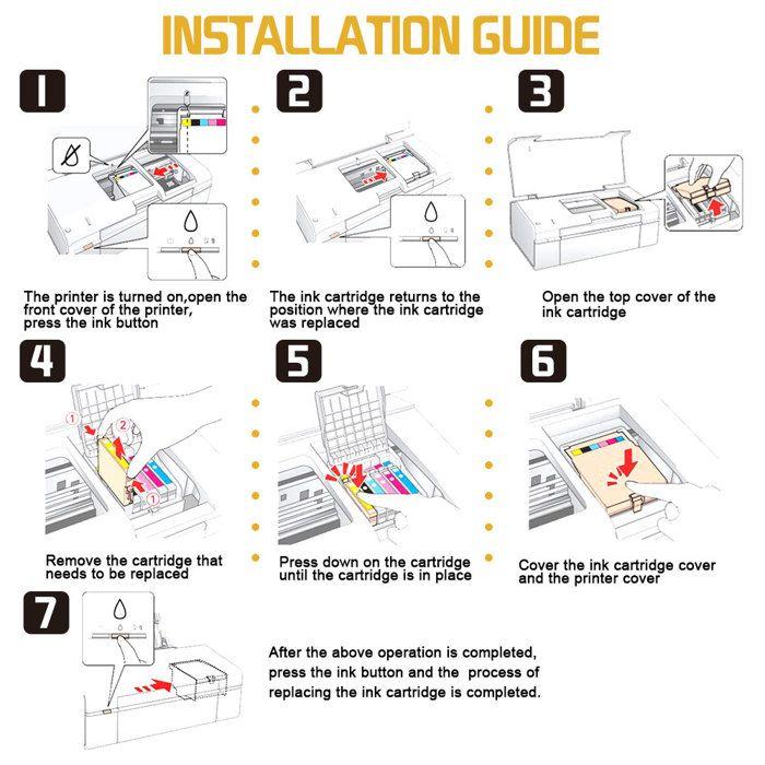 Cartouche d'encre - CHOUMICHA - ALIZEO 604XL - Compatible Epson - 8 pièces - Autres couleurs