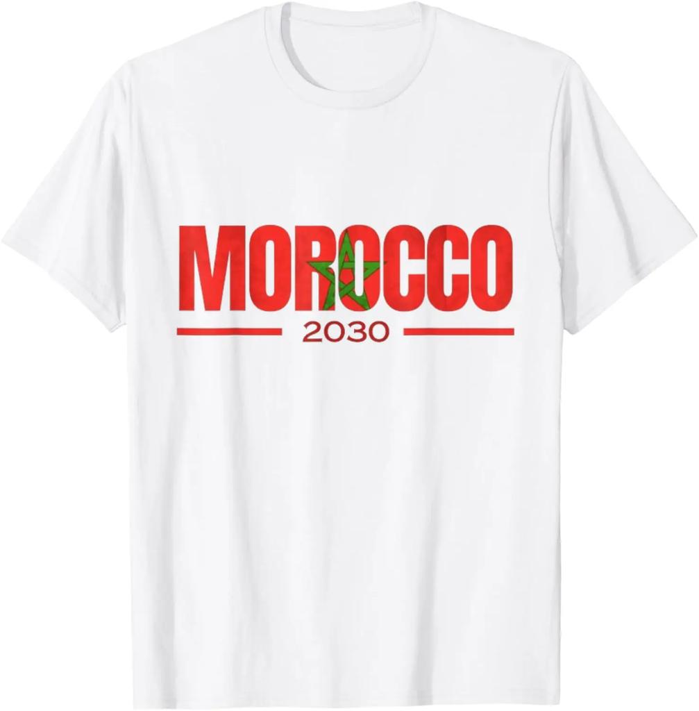 Morocco Inspired Tshirt Morocco African Nations Cup Mens Womens Tshirts 100 Cotton Short Sleeve Unisex Fashion Casual Top