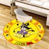 1pc Dragon Ball Character Artwork Round Carpet, Made of Polyester,Perfect for Decorating Office Chairs, Living Rooms,Vibrant Decorative Rug