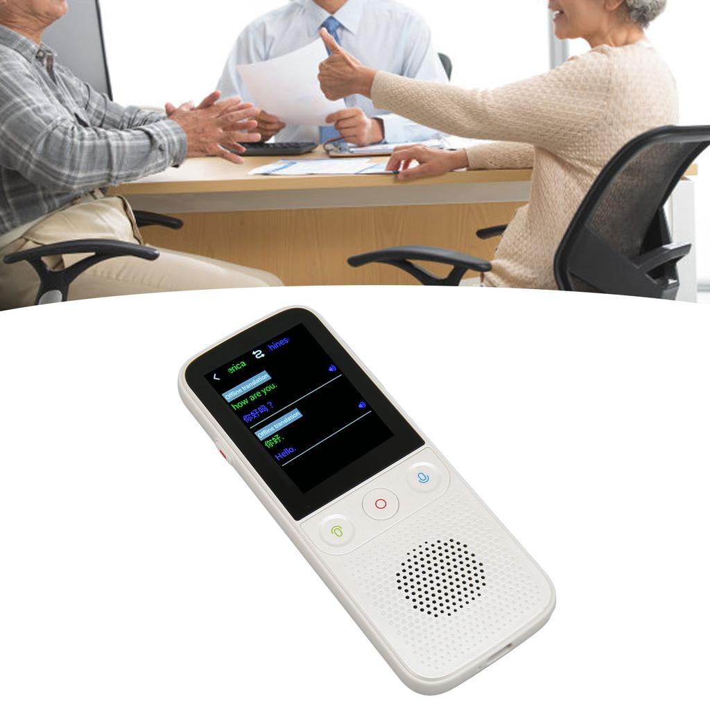 112 Languages Smart Voice Translator 2.4inch   1GB   8GB ROM Portable WiFi Language Translator Device