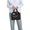 Gothic Death Moth Occult Witchcraft Insulated Lunch Bag for Women Cooler Thermal Food Box Tote Portable Lunch Boxes Container