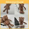 Knitted Animal Bear Plush Doll With Pp Cotton Filling For Childrens Gift