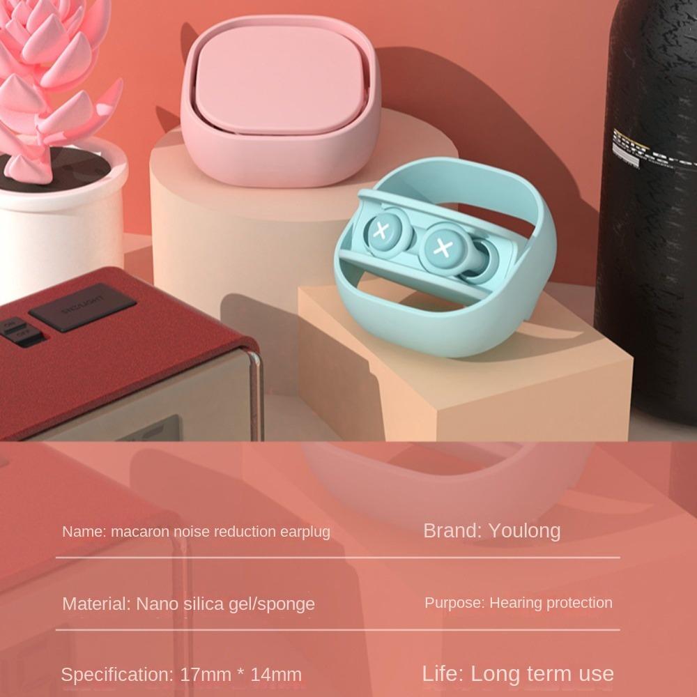 2PCS/4PCS Sound Insulation Silicone Noise Earplug Soundproof Ear Plugs Insulation Earplug  Sleep Aid