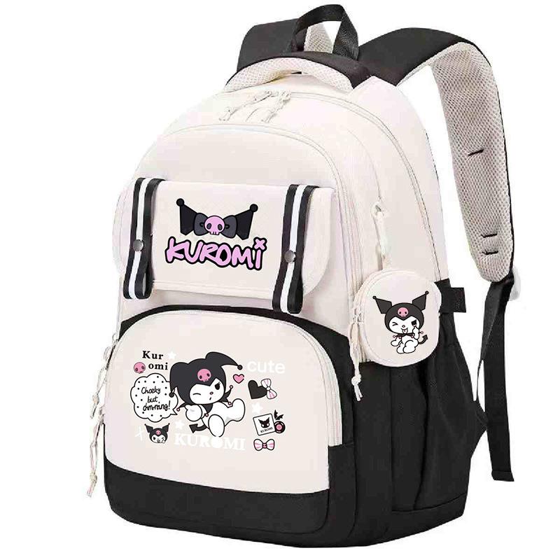 College Style Trendy Style Korean Version Schoolbag Cute Cartoon Print Junior High School Student Casual Backpack no specification