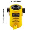 SucceBuy 60T 2 Inch Hydraulic Cylinder Jack Hollow Single Acting Hydraulic Ram Cylinder 50 Mm Hydraulic Jack Lifting Cylinders