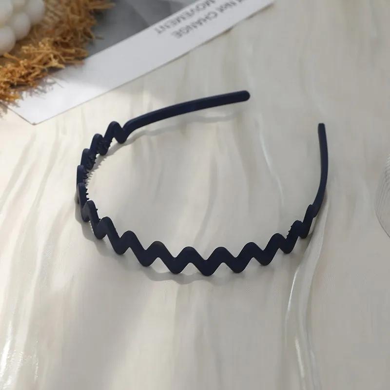 Neuer Modischer Peeling Rutschfester Harz Stirnband Einfarbig Welle Haarband Mädchen für Damen Haaraccessoires Reifen Haarband