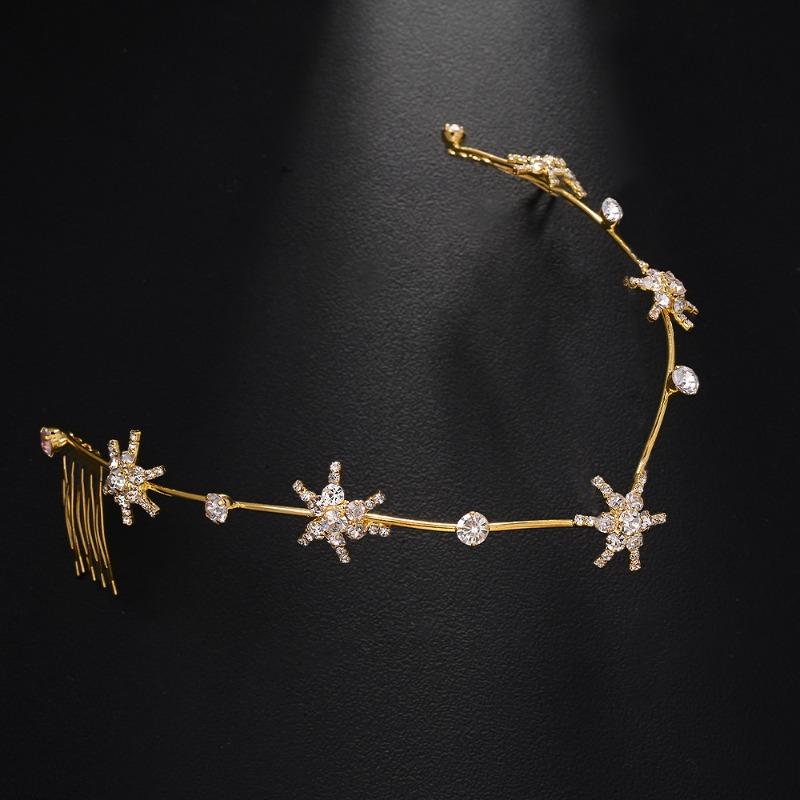 1pc Fashionable Versatile Constellation Star Hair Accessory Suitable For All Seasons Party Style Exquisite And Dreamy Niche Wedd