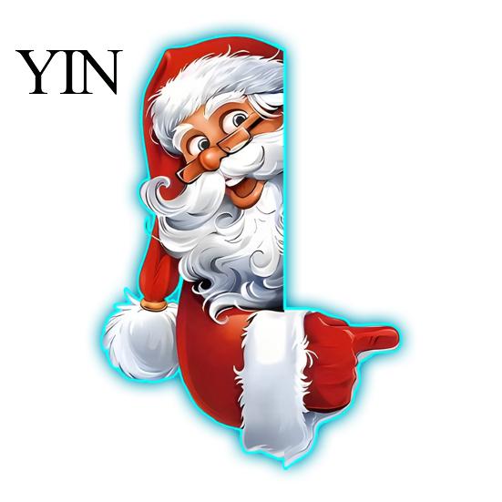 Festive Party Supplies Christmas Santa Claus Switch Sticker, Glow-in-the-Dark Light Decal, Wall Decals Outlet Socket Decoration Sticker for