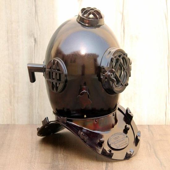45.72 Cm Diver Helmet  Maritime Nautical Collectible  Home Decor Accent