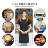 DUNHE Black Canvas Apron, Stylish, Cute, Adjustable, Unisex, Cafe Style, for Women and Men, Perfect for Nursery School Teachers, Home Work, and Cookin