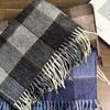 Unisex British Plaid Wool Scarf - Warm, Versatile Snood for Autumn/Winter