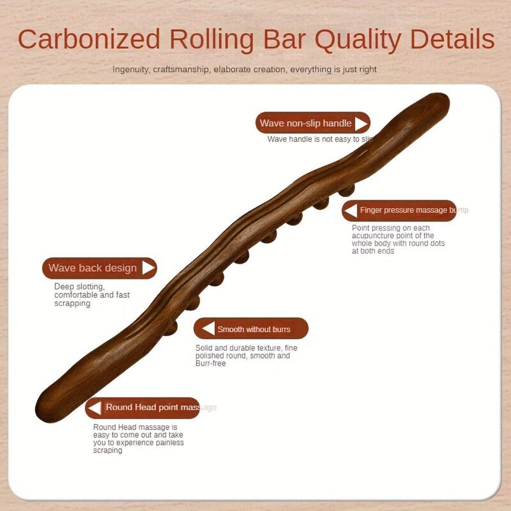 Handheld Gua Sha Massage Stick Acupressure Point Body Shaping Abdomen Cellulite Massage Bar Relax Therapy Tool SPA