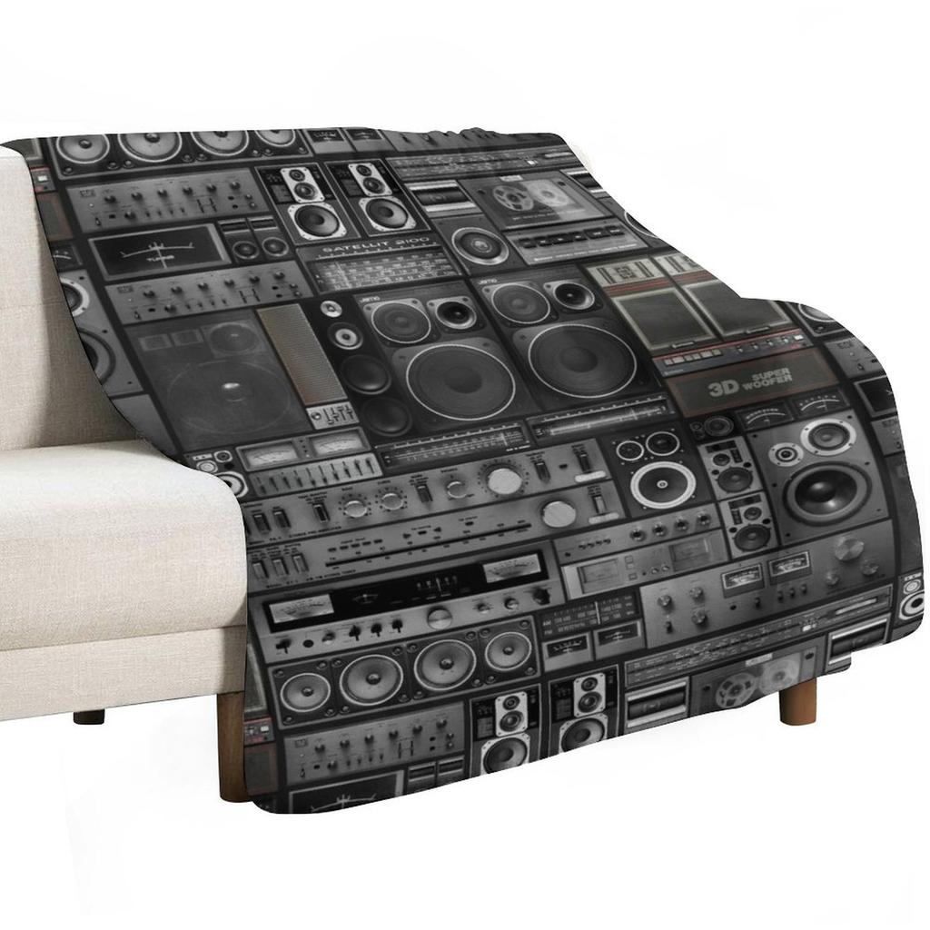 Hifidelity Remix Throw Blanket Multi Purpose Soft Warm Blanket for Home Travel