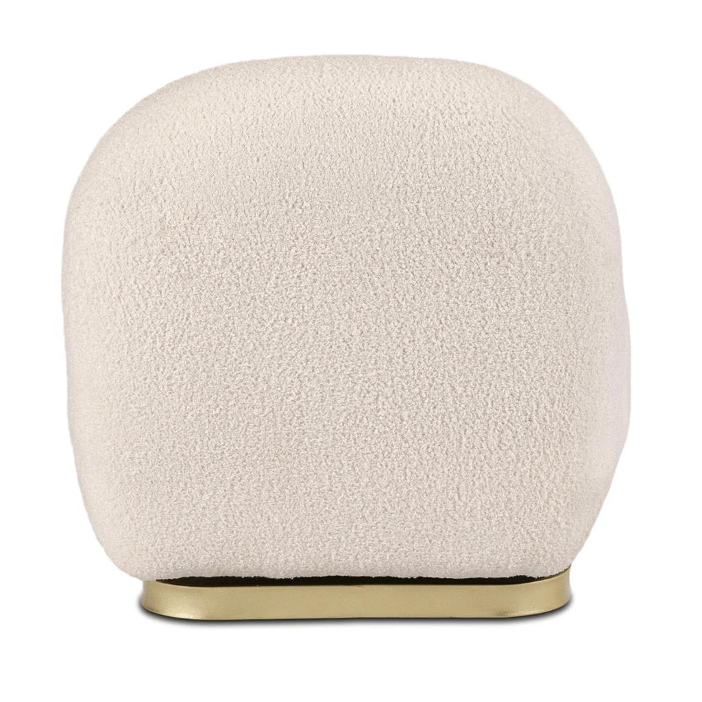 Sonny Cream Boucle Modern Swivel Lounge Chair